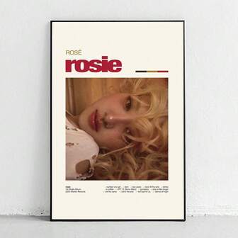 1 Pc ROSE _rosie_ Poster - Midcentury Modern Wall Art For K-Pop Fans - Posters Canvas Painting Wall Arts Room Decor Home Decoration Unframed