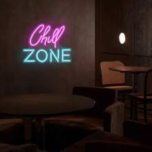 GOZYE Chill Zone LED Neonschild - USB betriebene Wanddekoration für Schlafzimmer, Wohnzimmer und Partys - Haushalt LED-Leuchten ohne Batterie, Betriebsspannung ≤36V