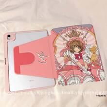 bandai 6 Stück/[720° Drehung] Geeignet für iPad Air Tablet Hülle 6/5 Cartoon Fee iPad 9. Generation, 10. Generation, 10,9 Zoll, Mini 6/7 mit Stifthalter, Pro 11 Acryl 2024 Hart