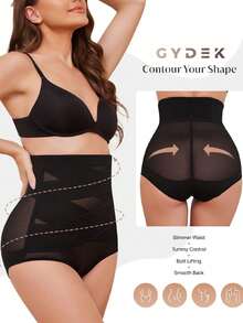 Women's Body Shaping Clothes High Waist Body Shaping Clothes Super Tight Belt Abdomen Body Shaping Clothes - 黑色 - 查看 3
