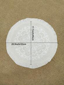 1pc Mandala Flower Exquisite Embroidery Cushion Cover, Various Sizes, Pillow Core Not Included, Suitable For Multiple Rooms