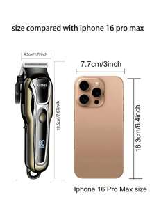 Kemei Kemei Professional Hair Clipper For Men Electric Hair Cutting Machine Barber Shop Or Home Use Clipper Usb Rechargeable Haircut LCD With Apron KM-1990PG