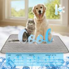 1pc Non-Electric Pet Heating Pad (No Heating Function), Insulation Dog Bed Mat, Cat Bed Mat, Insulation Pet Dog Pad, Pet Cat Bed, Pet Blanket, Suitable For Pet Cats And Dogs Indoor/Outdoor Activities In Winter, Washable Anti-Slip Dog/Cat Bed Pad (Grey)