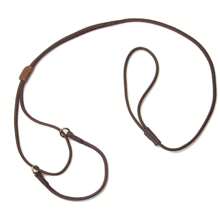 Medium Brown Martingale Dog Show Leash - 10-18 Inches (25cm-36cm) - Quality Craftsmanship - Made In The USA