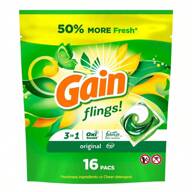 Buy One Get One Free Flings Original Scent HE Compatible Laundry Detergent Soap Pacs