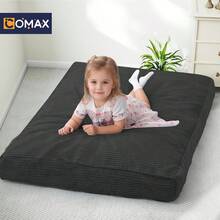 Bean Bag Chair For Kids 8-12, Toddler Beanbag Bed Corduroy, Convertible Child Bean Chair To Floor Mattress With Filler, Kid Reading Comfy Lounge Couch For Boys And Girls Bedroom, Dark Grey - 灰色 - 查看 10