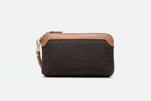 FION Leather Wristlet Clutch Bag Cell Phone Wallet Purse Wristlet Wallet Purses And Handbags For Women - 棕色 - 查看 5