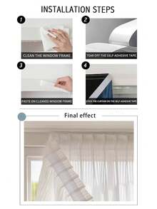 1入法式浪漫垂直威尼斯百葉窗窗簾 - 黃色 - 查看 4