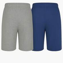 Mens 2 Pack Cotton Sleep Short,5 Inseam, Comfortable And Breathable, Assorted Colors - Blue - View 6