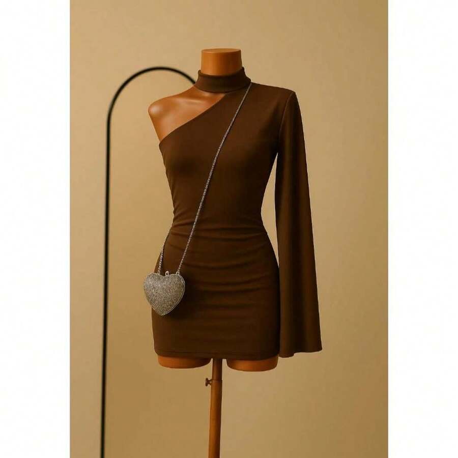 Women's Dress Zero Sleeve Gringa Fashion Paty Show Livestock Party Summer Sao Joao - 鏽棕色 - 查看 1