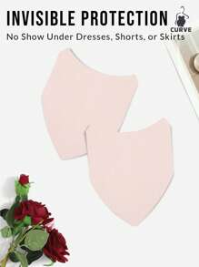 20pcs(Anti-Friction Stickers + Flower Nipple Stickers) Extra Large Plus Size Inner Anti-Friction Leg Covers For Men And Women, Elastic Thigh Protector To Prevent Chafing And Friction, Anti-Chafing Stickers For Thigh, Walk With No Chafing, Invisible Inner Thigh Friction Protection, Suitable For All Seasons