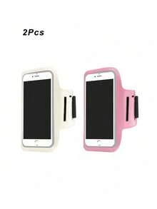 2pcs Multifunctional Key Holder Water-Resistant Arm Band Pouch, Outdoor Running Hiking Cycling Sports Touchscreen Arm Sleeve - Multicolor - View 11