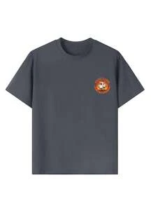 Tween Boy Funny Print Round Neck Short Sleeve Casual T-Shirt, Summer Top