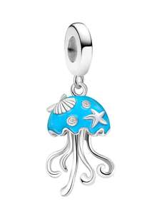 1 件时尚闪亮水母吊坠饰品适用于手链 DIY 女士珠宝 - 銀色 - 查看 16