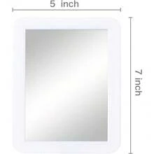 Magnetic Locker Mirror,Small Mirrors School Locker, Bathroom, Household Refrigerator, Locker Accessory, Office Cabinets, And Home (White)