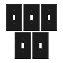 CILIA CILIA 1/5pcs Pure White/Black Wall Plate Outlet Switch Cover, Plug Covers For Electrical Outlets, Unbreakable Polycarbonate Thermoplastic, For Bedroom Accessories Home Decor