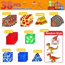 Magnetic Road Set, Includes Car, Magnetic Building Blocks, Children's Toys, Preschool Sensory Construction Toys, Random Color - Multicolor - View 10
