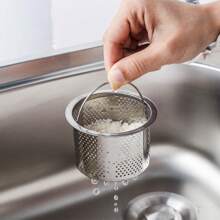 سلة منقي حوض المطبخ من الصلب المقاوم للصدأ، مصفاة صرف المياه للمنع السدات، رف تجفيف الأطباق ووعاء لغسل الخضروات