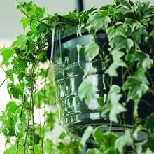 Hanging Plant Drip Tray | 5 Pieces Of Clear Plastic Flower Pots (With Hooks)| Round Pallets In A Variety Of Sizes, Can Be Used Both Indoors And Outdoors | Water Collection Function | Perfect For Flower Baskets And Pots | Garden Accessories, Hanging Plant Care | Built-In Hook | Practical Pots