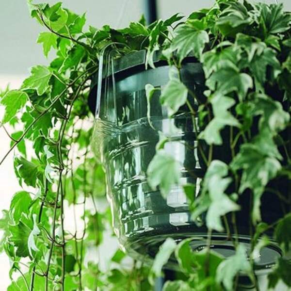 Hanging Plant Drip Tray | 5 Pieces Of Clear Plastic Flower Pots (With Hooks)| Round Pallets In A Variety Of Sizes, Can Be Used Both Indoors And Outdoors | Water Collection Function | Perfect For Flower Baskets And Pots | Durable Garden Accessories, Hanging Plant Care | Built-In Hook | Practical Pots