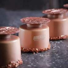 قالب سيليكون لتشكيل الحلويات والكيك والحلوى الفرنسية والموس والثلج المجوف بقطر 4 سم وإرتفاع قصير و15 حُفرة