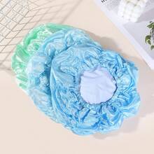 1 件缎面睡帽，可调节睡帽，女士和男士缎面睡帽，睡觉时舒适包裹头发，柔软的帽子
