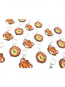 Lion And Tigress Jaguar 10 Units Rubberized Keychain Mimo Safary - Multicolor - View 4