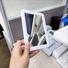 Magnetic Locker Mirror,Small Mirrors School Locker, Bathroom, Household Refrigerator, Locker Accessory, Office Cabinets, And Home (White)