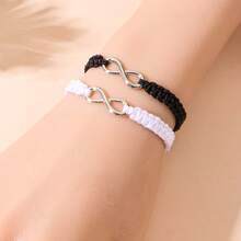 4 件套简约复古无限符号金属手链，适合男士、女士、情侣、朋友 - 手鍊 - 查看 3