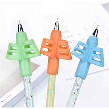 مسك القلم لتصحيح قبضة الكتابة، قابل للتدريب على تصحيح الوضعية، أداة مساعدة للكتابة للاحتياجات الخاصة، لاستخدامها في المكتب والمدرسة والرسم والطلاب والأقلام والقرطاسية ولوازم المكتب وتصحيح قبضة الأطفال على الكتابة، أداة مساعدة للكتابة للأطفال ذوي الاحتياجات الخاصة، مكتب - متعدد الألوان - مشاهدة 5