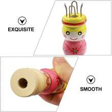 Handmade Wooden Weaving Doll, Yarn Weaving Tool, Hand-Painted Rope Weaving Tool, DIY Weaving Accessories, Home Decor