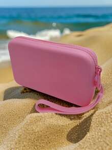 时尚大容量防水、防汗、防油硅胶拉链化妆包，可作零钱包、口红包、钥匙包、洗漱包；多功能便捷，适合旅行和收纳化妆刷，硅胶化妆收纳包，旅行洗漱包，必备礼品，拉链配件，美甲包，化妆包，化妆包，圣诞礼物，收纳袋，旅行，女士旅行必备，收纳袋，手拿包/小手提包，化妆品收纳包，化妆品整理包，收纳袋，刷子架，迷你收纳袋，大容量收纳袋，女士礼物，圣诞礼物，女士礼物创意