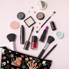 CZ Mushrooms Snails Makeup Bag Cosmetic Bag For Women1Pcs Large Capacity Makeup Bags And 1Pcs Pencil Case Makeup Brushes Storage Bag Travel Toiletry Bag Organizer  1613 - Color-10 - 查看 6
