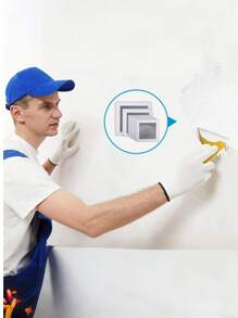 6 Stücke Trockenbau Reparaturset - 10 x 10 cm Aluminium-Mesh Flicken für große Löcher - selbstklebende Wand-Reparaturflicken mit verstärkten Kanten (ohne Schleifen nötig)
