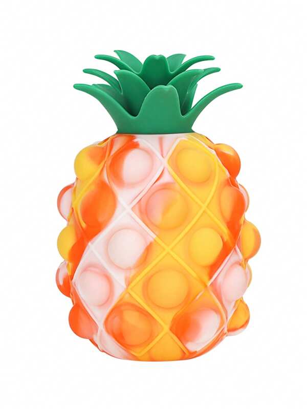 3D Pineapple Bubble Wrap Stress Relief Toys, Silicone Portable Fidget Toys For Kids And Adults, Quiet Travel Games, Suitable For Thanksgiving, Father's Day, Halloween, Christmas Party, Boxed Packaging