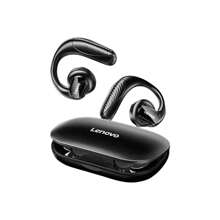 Lenovo Bluetooth-Headset TC3402 offener Ohrbügel-Stil nicht im Ohr Knochenleitungskonzept gerichtete Schallübertragung ENC-Rauschunterdrückung + 40 Stunden Akkulaufzeit Sport Laufen/Pendeln Spiel universell schwarz