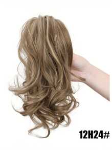 14 英寸马尾辫接发 夹式马尾辫接发 卷曲波浪马尾辫接发 合成耐热爪夹马尾辫接发 适合女性和女孩 蓬松爪夹假发 适合婚礼、派对和日常佩戴 - 彩色 - 查看 16