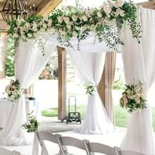 1 Peça Rolo de Tule para Casamento, Tecido de Organza para Decoração de Bottom de Festa de Aniversário e Casamento, Faixa para Cadeira de Organza DIY de Casamento, Dia das Mães, Formatura