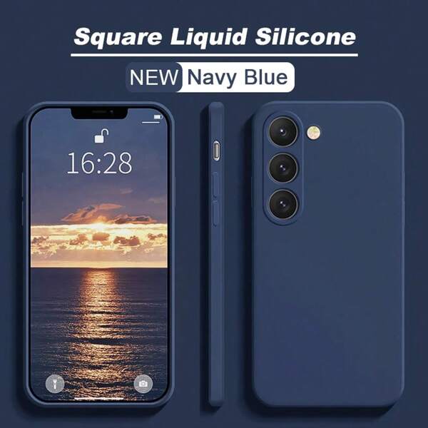 Vloeibare siliconen telefoonhoes voor A06 A16 A26 A36 A56 A15 A35 A55 voor Galaxy S25 Ultra voor 13 16 Pro Max 11