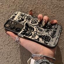 Funda de Teléfono Personalizada con Combinación de Música y Graffiti para Samsung S25 S24 S23 S22 S21 S20 FE Ultra Plus 4G 5G, Cubierta Trasera Mate a Prueba de Golpes - Colores mixtos - Ver 3