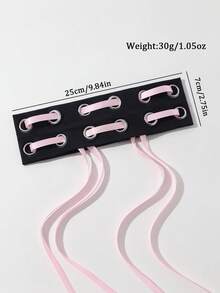 女士 Bandana 1 件朋克风格头带，哥特式柔软弹性空心发箍，百搭，适合女性在海滩、度假、瑜伽、日常休闲场合佩戴时尚发饰经典发带 - 飄帶黑色 - 查看 4