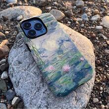 Monet Oil Painting, Water Lilies, Art Phone Case For Iphone 16 Pro Max, 15 Pro, 13, 11, 12, XS, 8 Plus, 7 Glossy 2-In-1long Sleeve Tops - Kiểu 1 (1 cái) - Xem 7