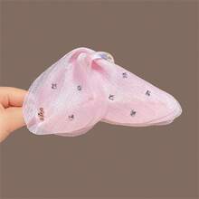 1 Peça/2 Peças Delicado Grampo de Cabelo Tipo Garra de Caranguejo com Pérola Falsa e Borboleta de Chiffon Francês, Acessório de Cabelo Elegante e Minimalista, Material Escolar, Faculdade, Acessórios de Cabelo com Pérola Falsa