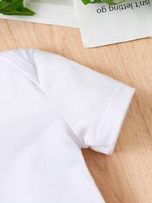 Disfraces de Halloween para bebés, bodys de manga corta para bebés niños y niñas - Los regalos de Halloween talla grande perfectos - Blanco - Ver 3