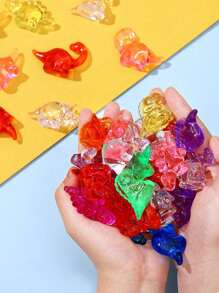 10/20/30/50/100pcs Random Assorted Mini Dinosaur Models, Multicolor Acrylic Dinosaurs, Mini Resin Animal Figurines, For Hidden Decor, Bulk Plastic Dinosaur Party Favors, Desktop Decor Crystals, Vase Fillers, Underwater Swimming Stones, Swimming & Diving Gifts, Birthday & Pool Party Favors, Suitable For Fairy Garden Planters