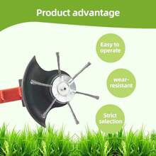 Universal Steel Wire Trimmer Head Replacement – Heavy-Duty  Brush Cutter Attachment For Electric & Cordless String Trimmers, Fits 5mm Shaft, Ideal For Grass, Moss & Rust Removal