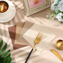 10/20/40pcs,Brown Theme Birthday Party Paper Plates,Napkins For Boho BabyShower Party Supplies 7" Brown Gradient Color Round Birthday Party Disposable Plates For Farmhouse Wedding Party Decorations - Multicolor - View 10