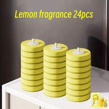 1pc Wallmount (No Drill Installation) Disposable Toilet Brush With 8pcs Brush Heads. Or Choose 24pcs Different Fragrance Disposable Sponge Brush Heads. Disposable Sponge Brush Heads With Cleaning Solution, Eid Al-Fitr Cleaning Supplies. Self-Open Close Toilet Brush Holder. Toilet Brush Holder Set, Bathroom Accessories.