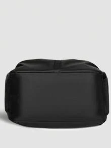 3pcs/Set Solid Color Casual Men Backpacks, Large Capacity Outdoor Laptop Backpack, Travel Rucksack For Students - Black - View 6