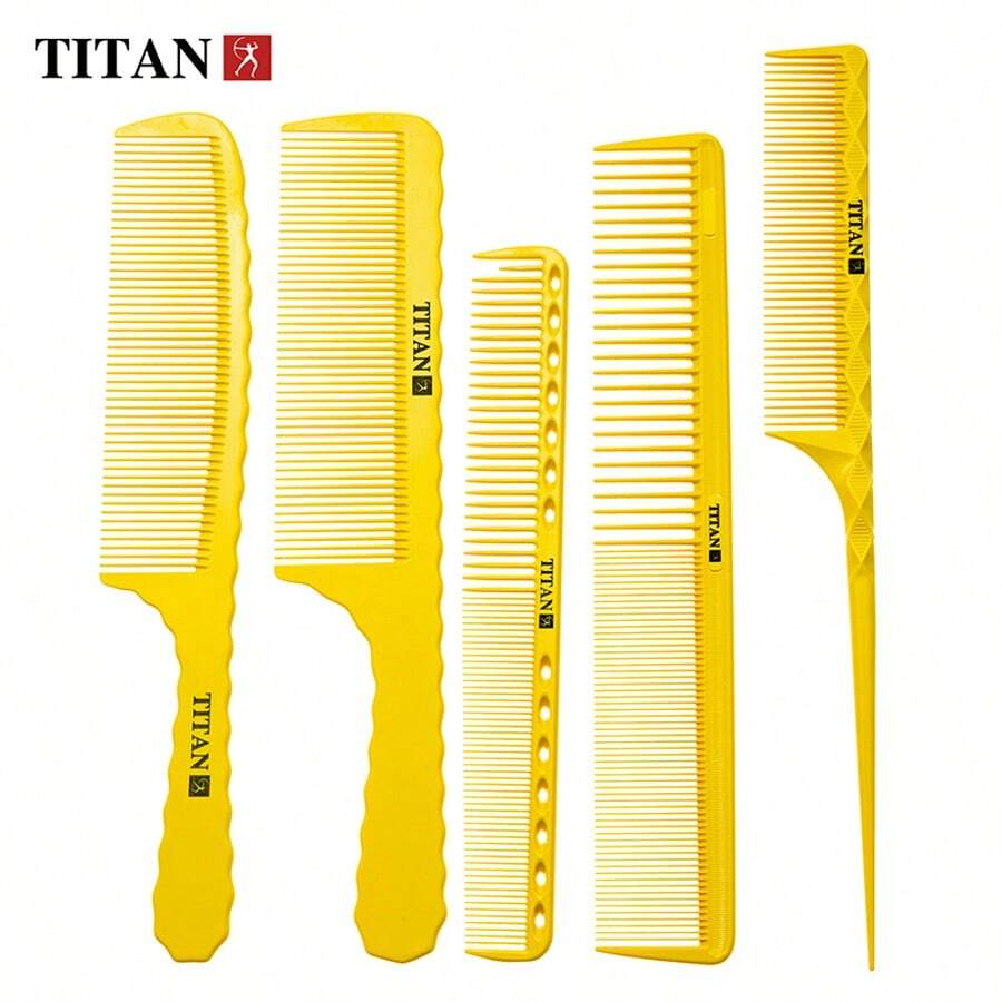 TITAN HIRLD TITAN Professional Daily Use Hair Comb, Unisex - Yellow - View 1